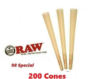 Authentieke RAW Classic Special 98 mm voorgerolde kegel 50/100/150/200/KEGELS opnieuw verpakt vanuit bulkverpakking