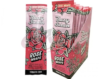 Paquete de 5, 10 o 25 envoltorios Blazy Susan Rose / 2 envoltorios por paquete