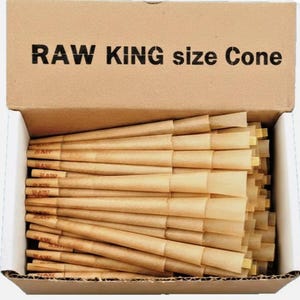 RAW King Size 109mm Classic Pre Rolled Cone 50 / 100 / 150 / 200 / 300 CONES Repackaged