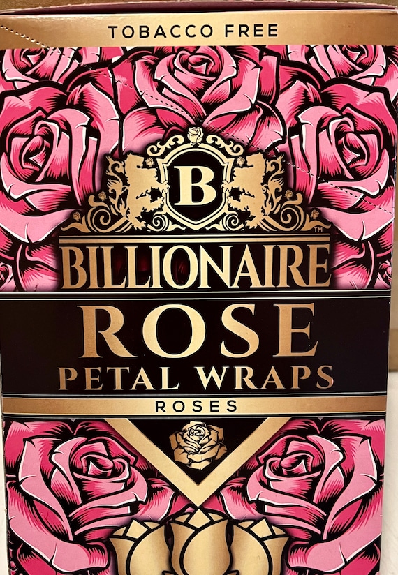 Billionaire Real Rose Petal Wrap 5 / 10 / 25 Pouch of 2 Wraps per Pack