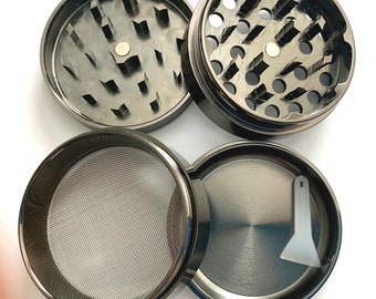 2.50" Large 4 Piece Aluminum Spice Herbal Herb Grinder 4 Part Mint Crusher