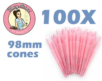 Juicy Lucy Pink Cones 100 Ct 1 1/4 Size Pre Rolled Cone REPACKAGED