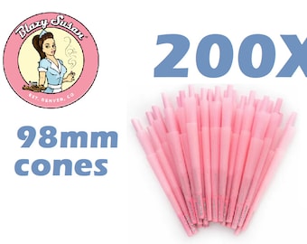 Blazy Susan Pink Conos Pre-enrollados 50 / 100 / 200 Conos - Hecho en Francia