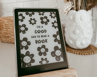 FULL SCREEN, no borders Kindle Lock Screen *EPUB file - It's A Good Day To Read A Book