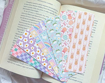 Holographic Spring Bookmarks - Handmade Bookmarks, Bookworm Gift, Gifts for Readers, Booktok, Bookish