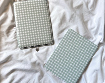 Kindle Insert - Green Gingham