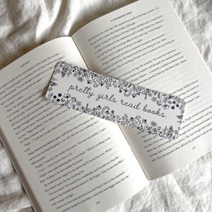 Floral Pretty Girls Read Bookmark - Handmade Bookmarks, Bookworm Gift, Gifts for Readers, Booktok, Bookish, Mom Bookmark