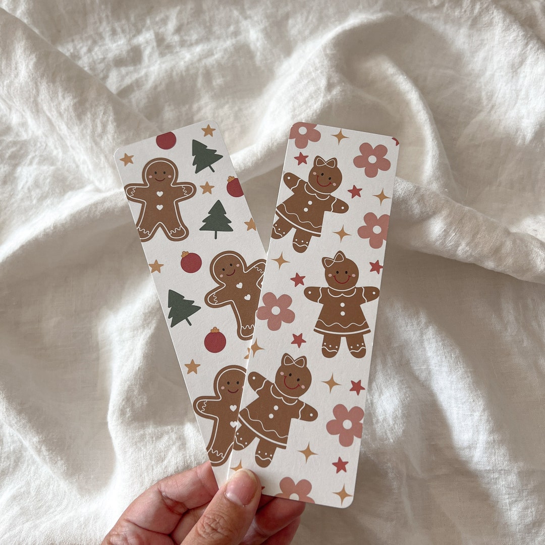 Gingerbread Besties Bookmark Set Handmade Bookmarks Etsy