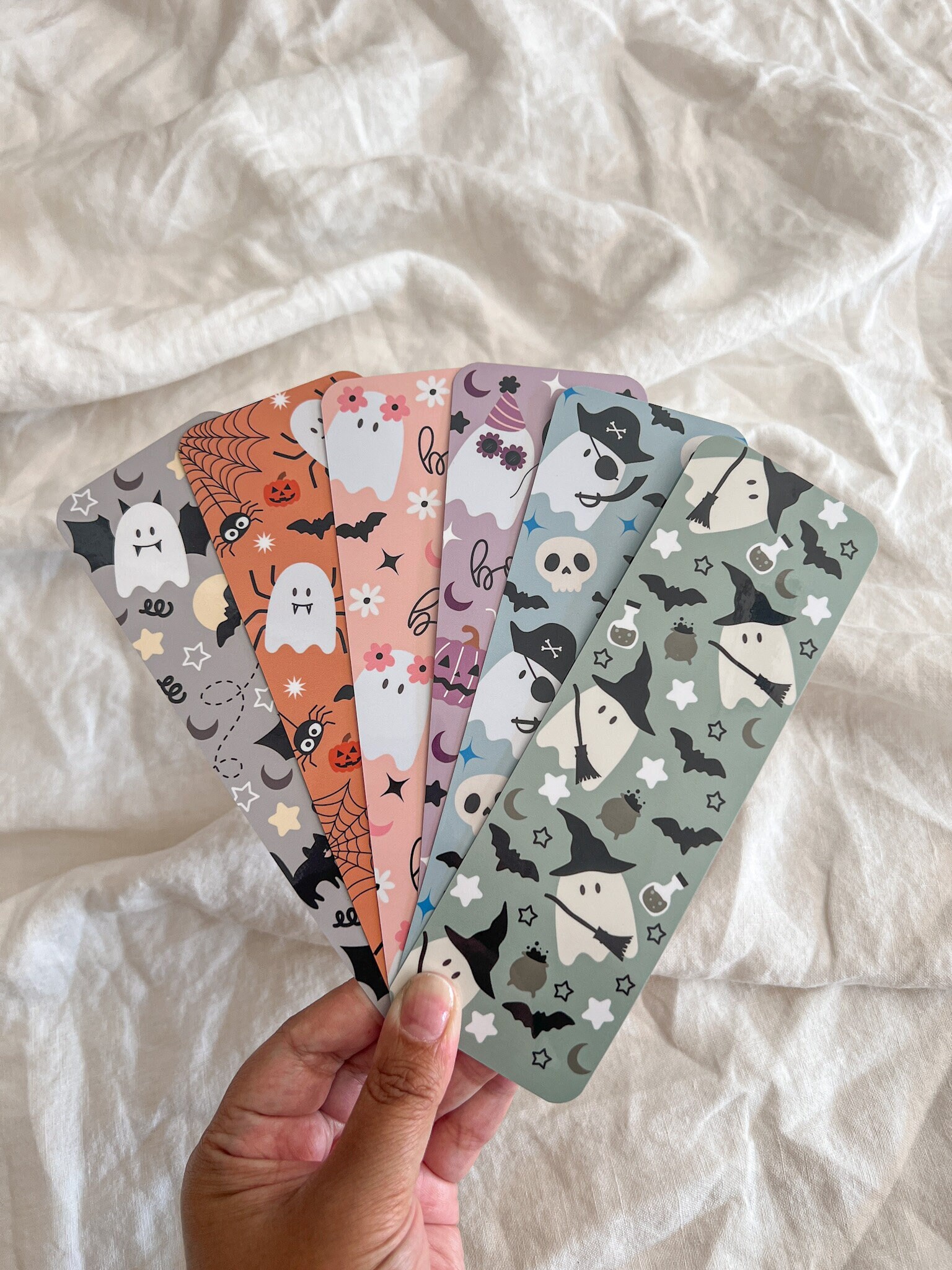 Halloween Ghosty Friends Bookmark Set of 6