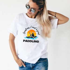 Sometimes I Need a Good Paddling Sunset Kayak Unisex Jersey Short Sleeve Tee