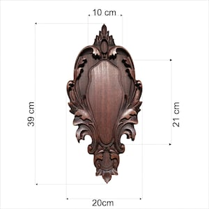 Wooden base of the wooden trophy board for deer, buck, roe deer B21-P.