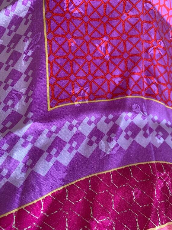 Vintage Designer Made Vivid Colors Beautiful Silk… - image 6