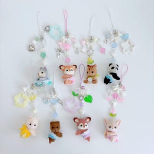 Handmade Critter Baby Animals Beaded Keychain | Phone Charm