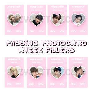kpop ontbrekende fotokaartvuller ateez ot8 witte versie digitale download