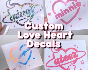 kpop lightstick love heart vinyl decal sticker