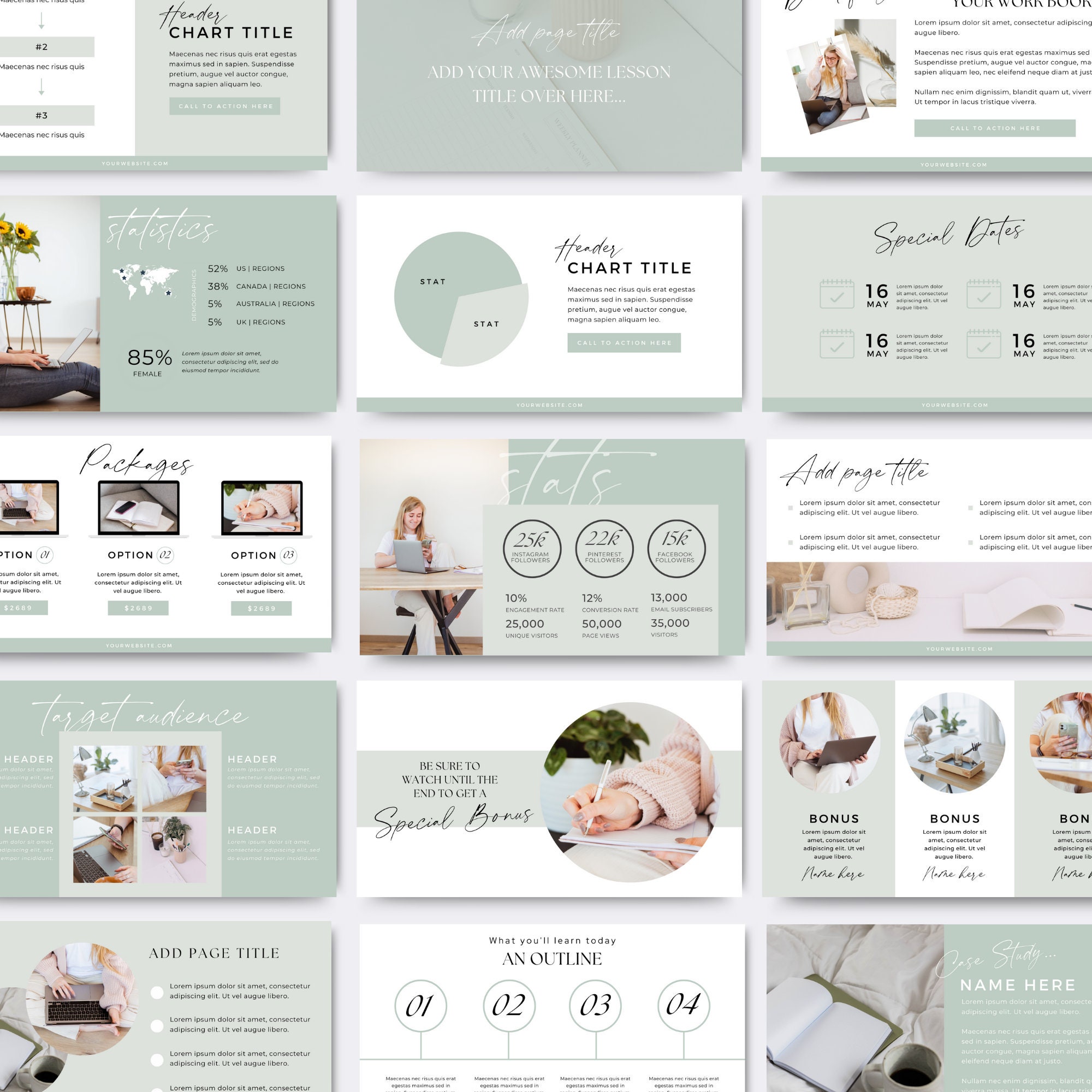 Slide Deck Template Canva Presentation Template Canva Masterclass ...