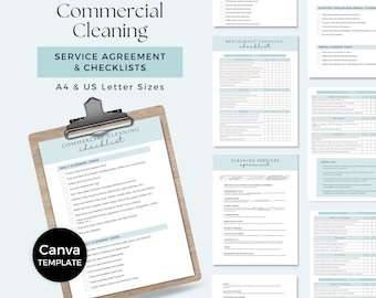 Cleaning Service Business Yearly Cleaning Checklist Residential Cleaning Checklist House Cleaning Checklist Housekeeping Checklist CCG0823