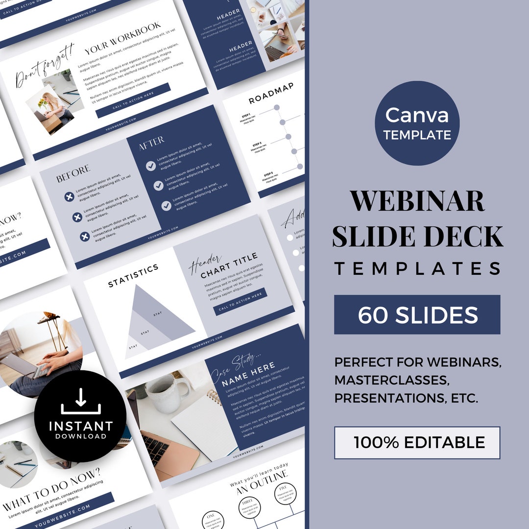 Slide Deck Template Canva Presentation Template Canva Masterclass ...