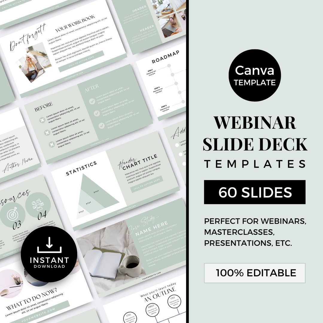 Slide Deck Template Canva Presentation Template Canva Masterclass ...