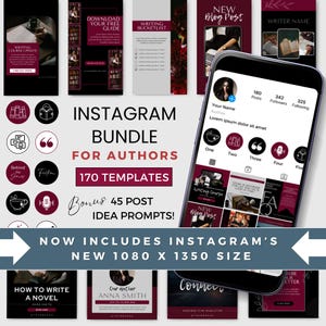 Publications Instagram d'auteur Modèle Canva Rédacteurs Publications sur les réseaux sociaux Idées Instagram d'auteur Modèles Bookstagram IG BUNDLE Dark Moody DM0823