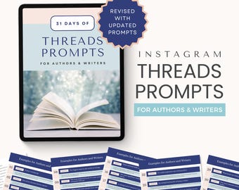 Instagram Threads Ideas Guide Author Writing Prompts Ideas Author Social Media Content Ideas IG Threads Prompts