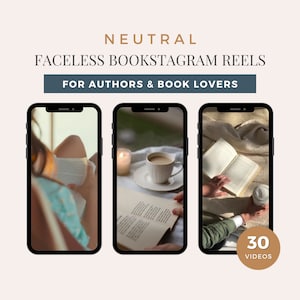 Instagram Reels dla autorów Szablony mediów społecznościowych Filmy z rolkami Pomysły na posty w mediach społecznościowych dla autorów Szablony książkowe Bookstagram Reels