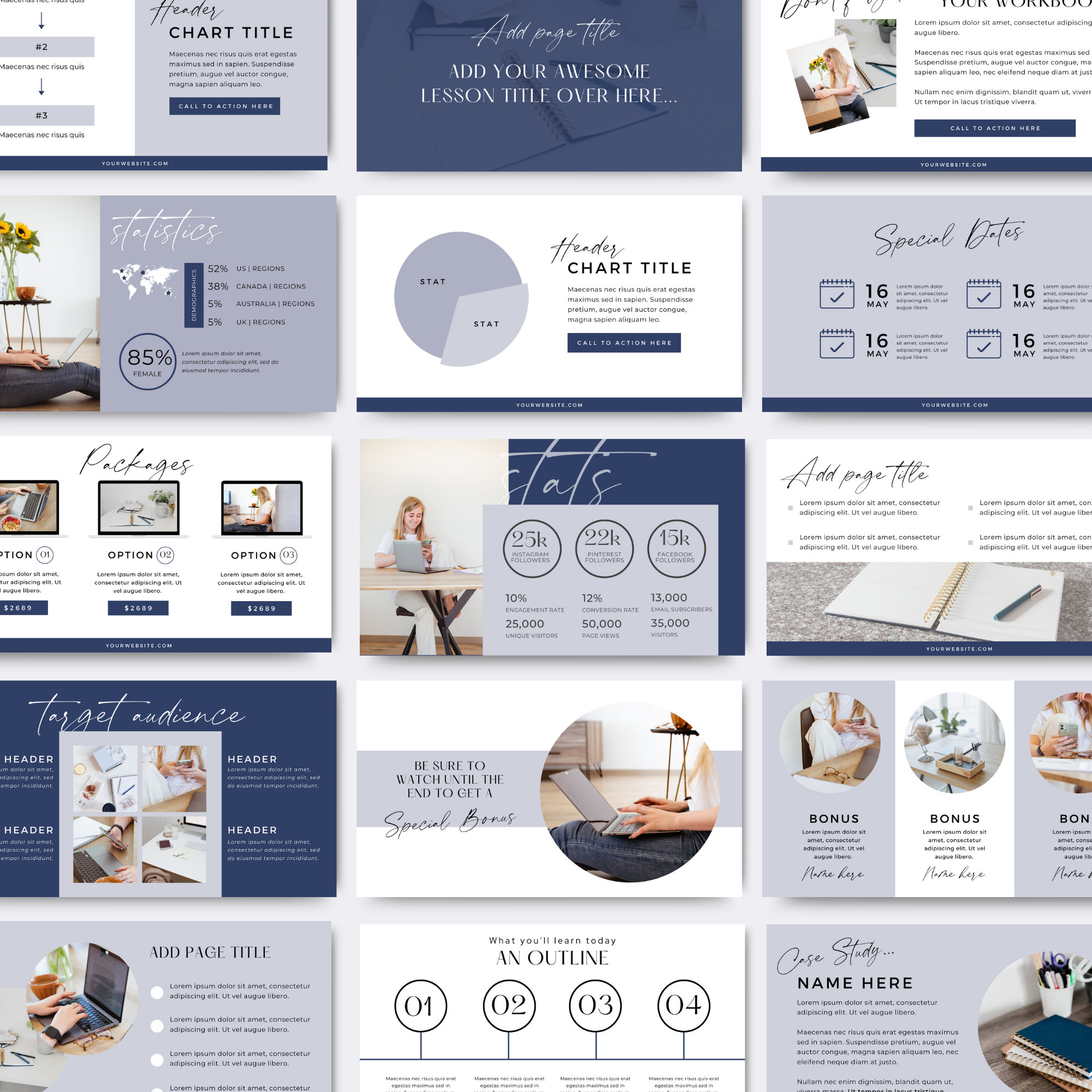 Slide Deck Template Canva Presentation Template Canva Masterclass ...