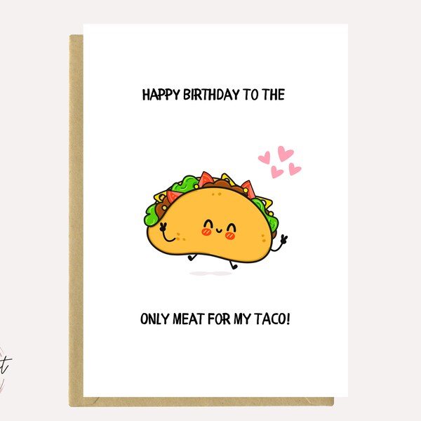 Taco Card - Etsy