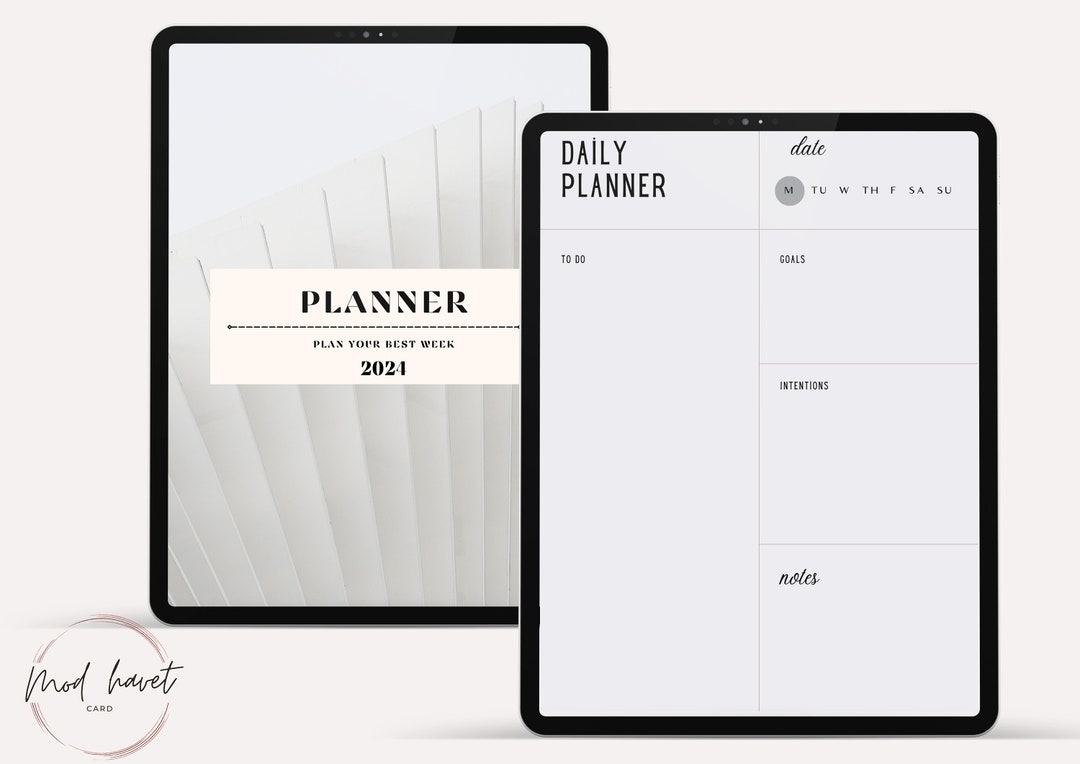 Plan Your Best Week Planner / 2024 Weekly Planner / 2024 Planner