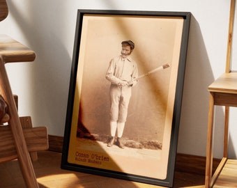 Conan Vintage Baseball Poster | Wabash Mashers | Conan O'Brien Poster | Vintage Home Decor