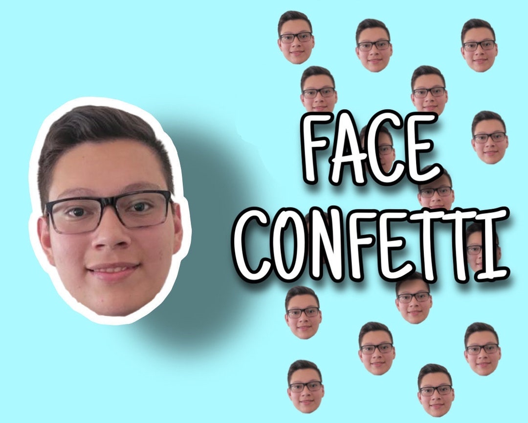 Face Confetti, Custom Head Confetti, Birthday Party Decoration