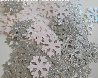 100 snowflake table confetti, Birthday party decoration, snowflake party decor