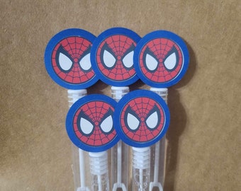 Spider man bubbles, super hero bubbles, party favor,
