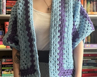 Cardigan unisexe au crochet