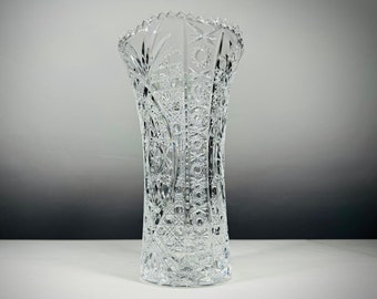 Esplendor nostálgico: florero vintage grande de cristal de Crystal d'Arques (31 cm)