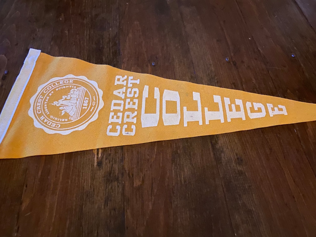 Cedar Crest College Pennant Etsy