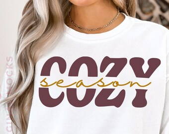 Cozy Season PNG, Cozy Sublimation Design, Thanksgiving png, spring png, Fall Sublimation Design,Halloween png, Autumn Sublimation, Retro Png