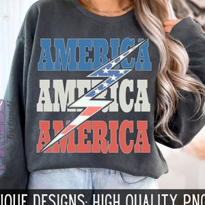 Retro America Patriotic PNG: Vintage USA Designs (Digital Download)