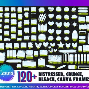 Canva Frames MEGA Bundle 13,500 plus: Alphabet Letters, Design Elements, Editable Template, Drag Drop, (Digital Download, lifetime updates) image 11