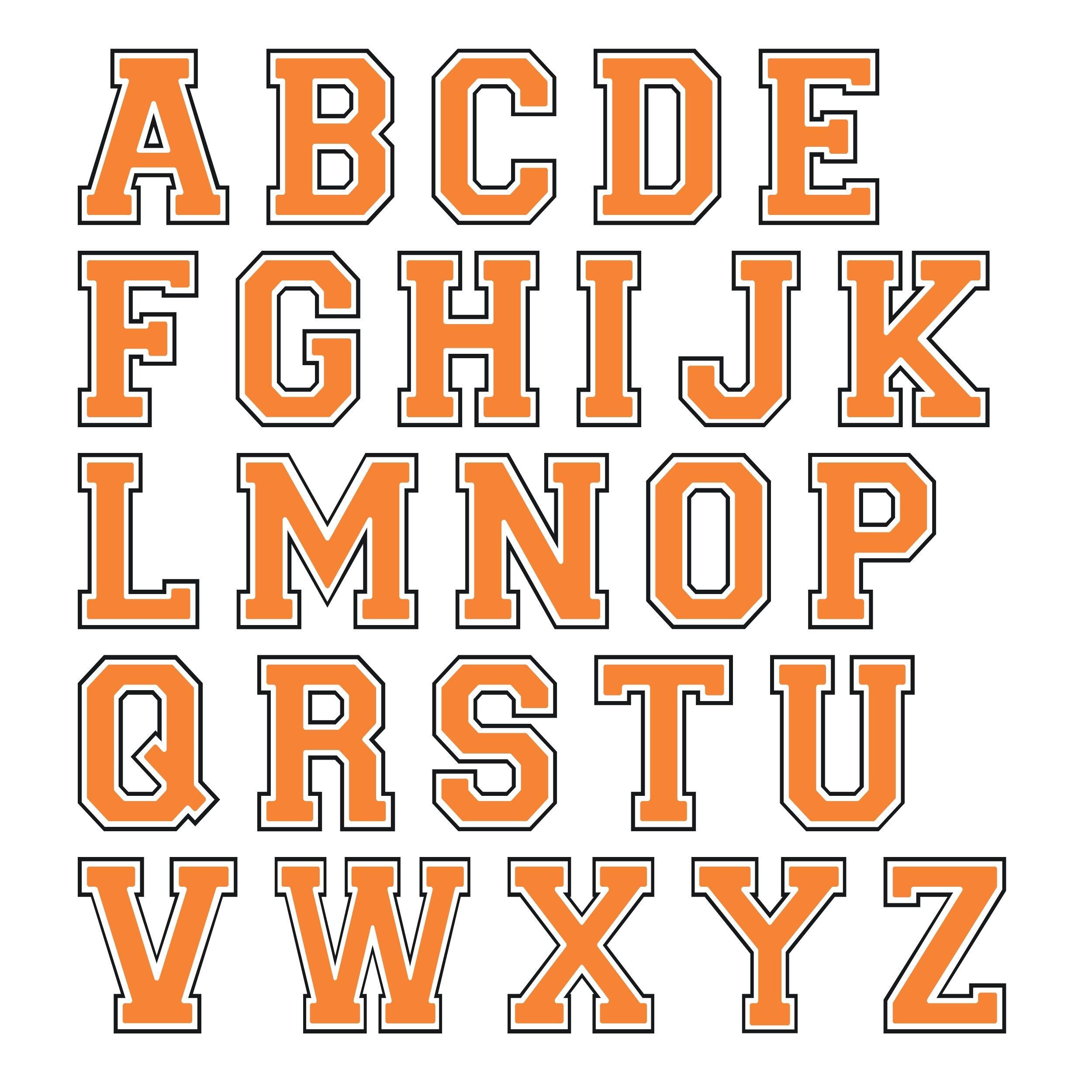 Basketball Varsity Font: Sports Alphabet PNG Bundle (digital Download ...