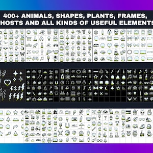 Canva Frames MEGA Bundle 13,500 plus: Alphabet Letters, Design Elements, Editable Template, Drag Drop, (Digital Download, lifetime updates) image 17