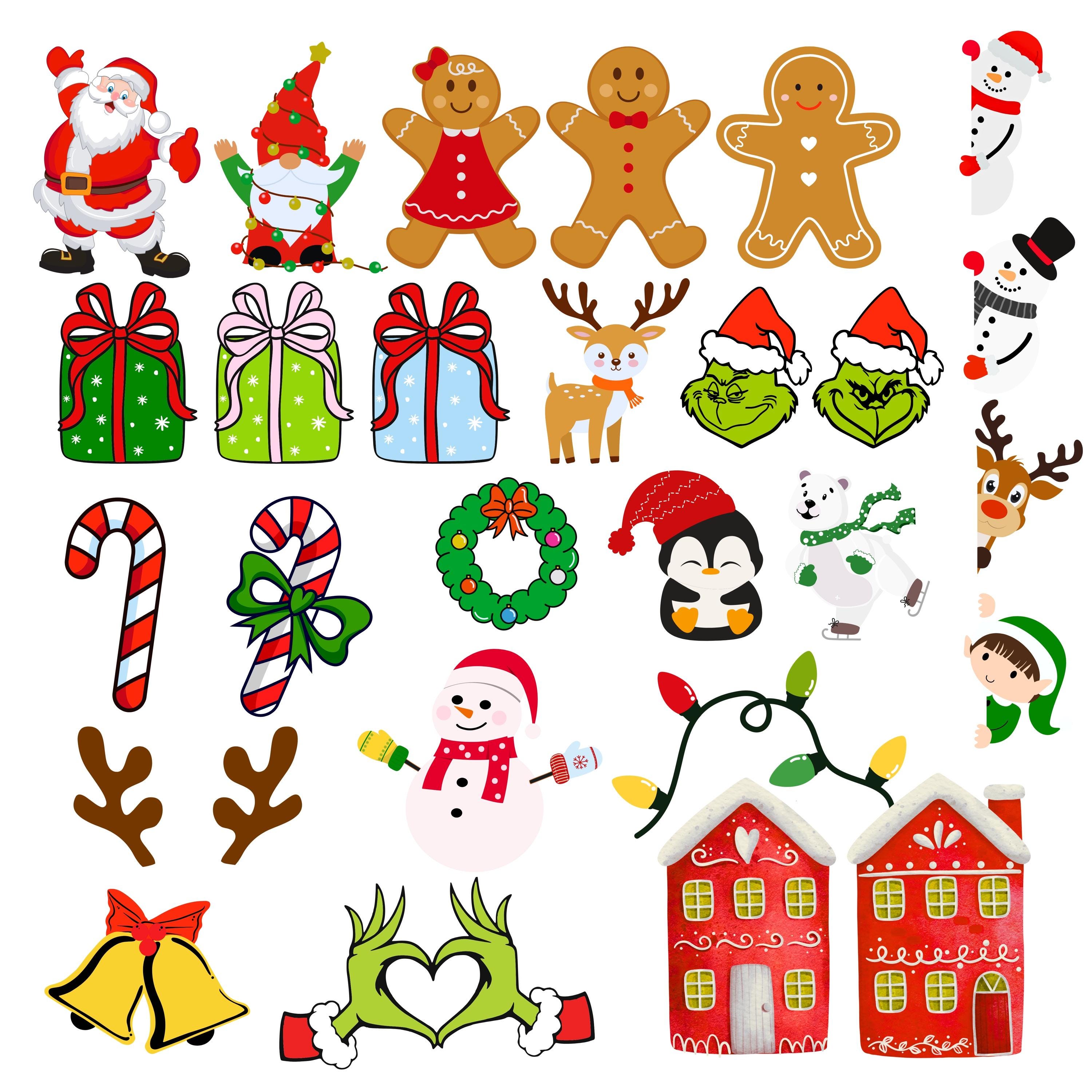 Christmas Letters Doodle Alphabet PNG Bundle | Holiday Clipart for ...