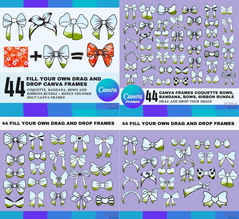 Canva Frames MEGA Bundle 13,500 plus: Alphabet Letters, Design Elements, Editable Template, Drag Drop, (Digital Download, lifetime updates) image 12