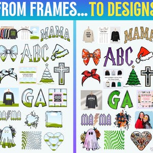 Canva Frames MEGA Bundle 13,500 plus: Alphabet Letters, Design Elements, Editable Template, Drag Drop, (Digital Download, lifetime updates) image 8