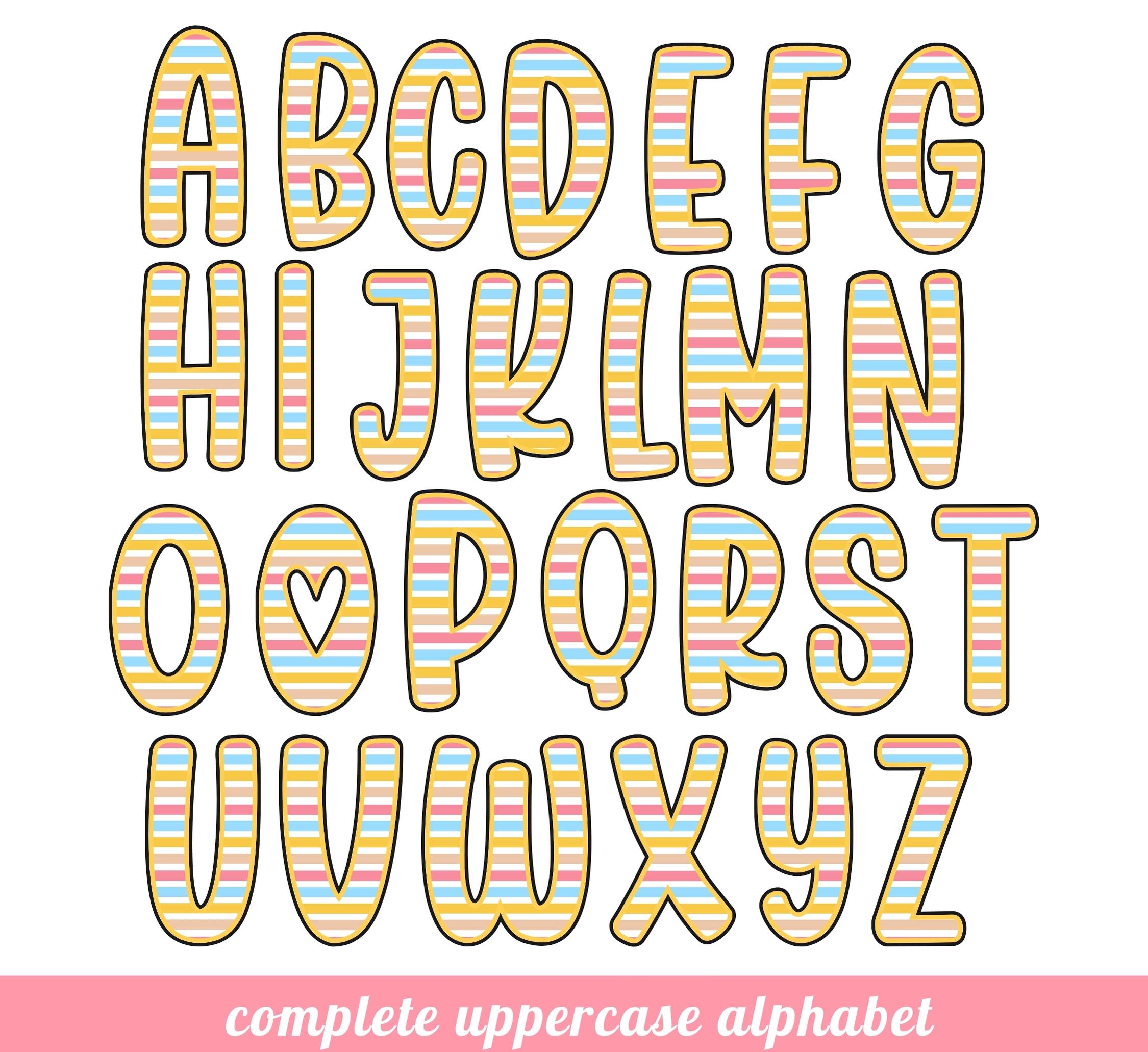 Pencil Doodle Font PNG, School Letters, Numbers, Clipart (digital Download)  - Etsy, image size:2250x2062