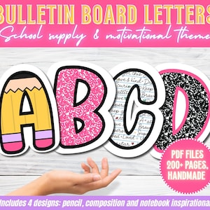 Printable Bulletin Board Letters: Classroom Decor (PDF Download, Google Drive Access)