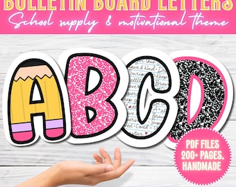Printable Bulletin Board Letters: Classroom Decor (PDF Download, Google Drive Access)