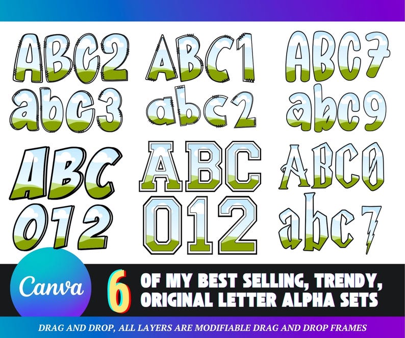 Canva Frames MEGA Bundle 13,500 plus: Alphabet Letters, Design Elements, Editable Template, Drag Drop, (Digital Download, lifetime updates) image 4