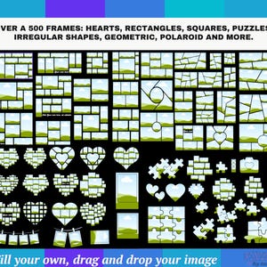 Canva Frames MEGA Bundle 13,500 plus: Alphabet Letters, Design Elements, Editable Template, Drag Drop, (Digital Download, lifetime updates) image 13
