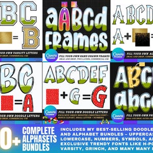 Canva Frames MEGA Bundle 13,500 plus: Alphabet Letters, Design Elements, Editable Template, Drag Drop, (Digital Download, lifetime updates) image 2